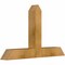 Ekena Millwork Portland Rough Sawn Timber Gable Bracket, Western Red Cedar, 36"W x 23"H x 4"D x 4"F, 15/12 Pitch GBW036X23X0404POR00RWR - alternate 2